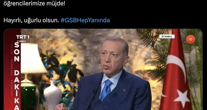 Cumhurbaşkanı Erdoğan'dan depremzede öğrencilere burs müjdesi