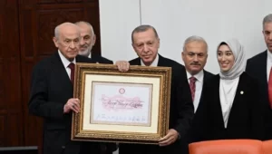 Cumhurbaşkanı Erdoğan, Meclis'te yemin etti