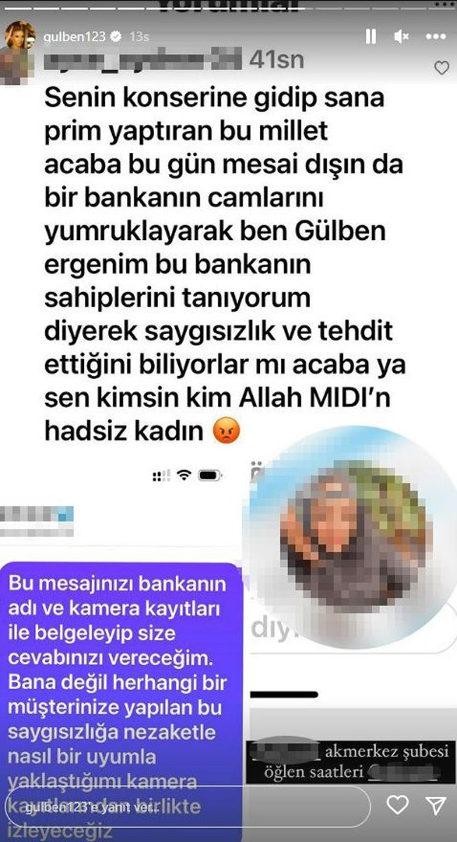 Gülben Ergen'den 'bankada olay çıkardı' iddiasına yanıt: Kamera kayıtlarıyla belgeleyeceğim! - Resim : 1