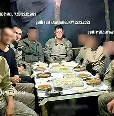 Aynı sofrada 4 şehit