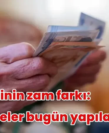 Emeklinin zam farkı Ödemeler bugün yapılacak