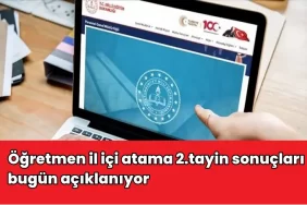 ogretmen il ici atama 2.tayin sonuclari