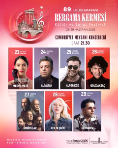 89. Uluslararası Bergama Kermesi yükleniyor…